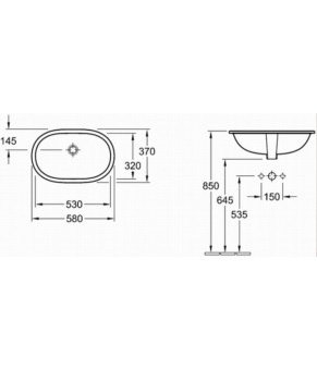 Умывальник Villeroy and Boch O Novo 41625001