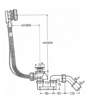 Ванна чугунная Roca + сифон VIEGA SIMPLEX A21291100R+285357