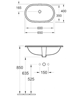 Умывальник Villeroy and Boch O Novo 41626001