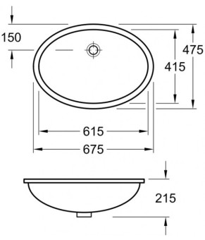 Умывальник Villeroy and Boch Evana 61440001
