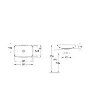 Умывальник Villeroy and Boch Loop Friends 51540001
