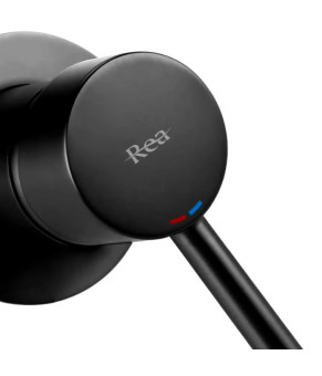 Смеситель для раковины REA LUNGO LONG BLACK MATT + BOX черный матовый скрытого монтажа