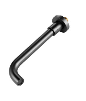 Смеситель для раковины REA LUNGO LONG BLACK MATT + BOX черный матовый скрытого монтажа