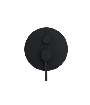 Душевой гарнитур скрытого монтажа Corsan LUGO BLACK + BOX черный (Z03MBL)