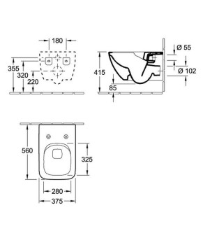 Биде Villeroy and Boch Venticello 44110001