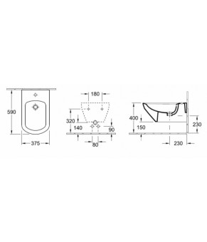 Биде Villeroy and Boch Sentique 54220001