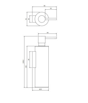 Дозатор Omnires Modern Project black (MP60721BL)