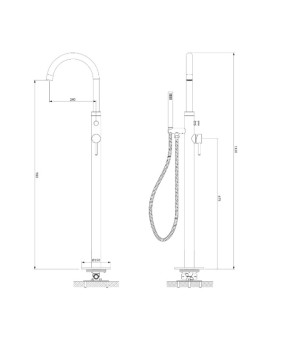Змішувач Omnires Y graphite (Y1233GR)