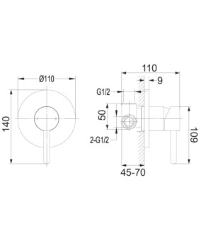 Змішувач Omnires Y brushed gold (Y1245GLB)