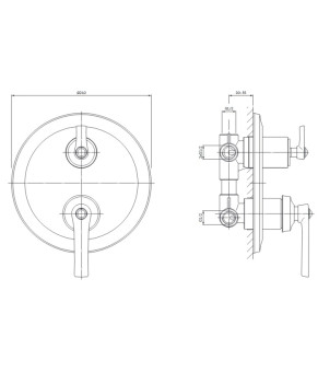 Змішувач Omnires Armance antique copper (AM5237ORB)