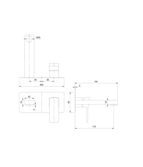 Змішувач Omnires Slide graphite (SL7715GR)