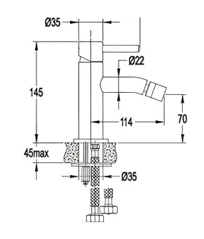 Змішувач Omnires Y copper (Y1220CP)