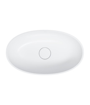 Умивальник Omnires Shell 60x35 mat white (SHELLUNBM)