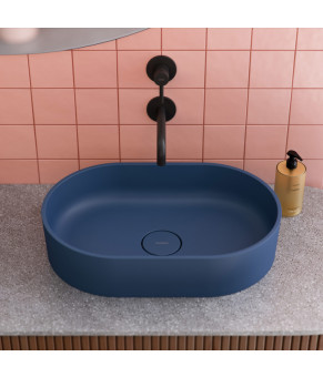 Умивальник Omnires Ovo 55x36 dark blue (OVOUNMB)