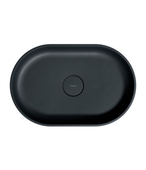 Умивальник Omnires Ovo 55x36 black lava (OVOUNBLV)