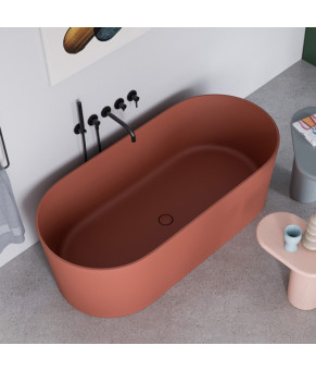Ванна Omnires Ovo 160x75 terracotta (OVOWWTE)