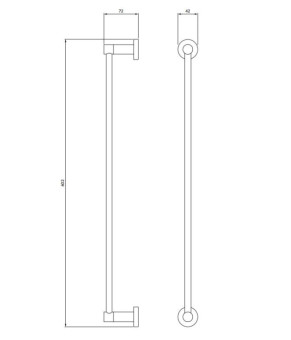 Тримач рушників Omnires Modern Project cooper brushed (MP60216CPB)
