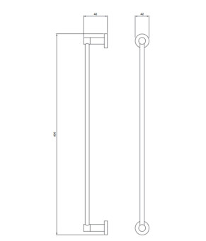Тримач рушників Omnires Modern Project cooper brushed (MP60214CPB)