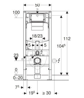 Инсталляция для унитаза Geberit Duofix Sigma 111.300.00.5