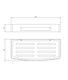 Поличка Omnires Uni graphite (UN10331GR)