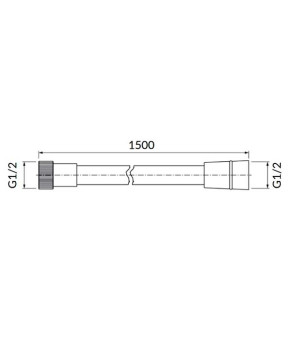 Душовий шланг Omnires antique copper (028ORB)