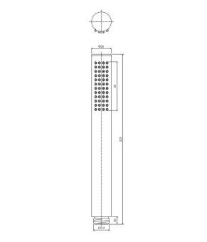 Душова лійка Omnires Microphone copper (MICROPHONEX-RCP)