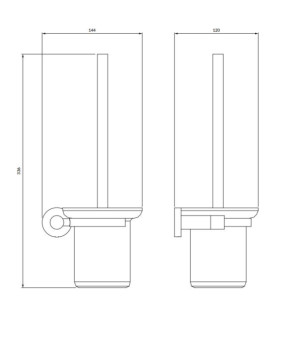 Йоршик для унітазу Omnires Modern Project cooper brushed (MP60620CPB)