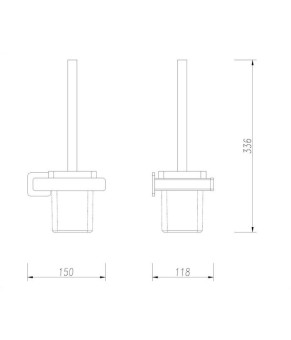 Набір аксесуарів Omnires Nelson anthracite (NL80214GR + NL80510GR + NL80620GR)