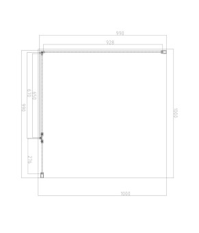 Душова кабіна Omnires Manhattan (MH1010BLTR)