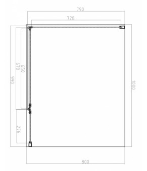 Душова кабіна Omnires Manhattan (MH1080BLTR)