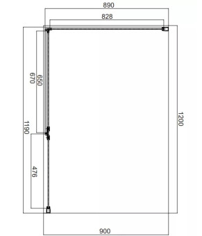 Душова кабіна Omnires Manhattan (MH1290BLTR)