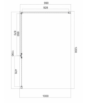 Душова кабіна Omnires Manhattan (MH1210BLTR)