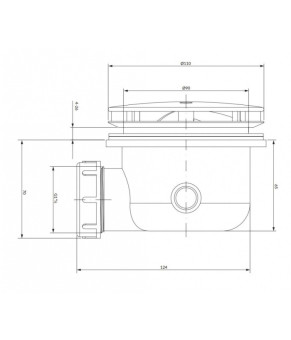 Сифон Omnires Cgs black (ST6590.43+ST45XBL)