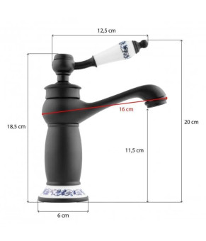 Змішувач Yoka VINTA36 BLACK 20000000155