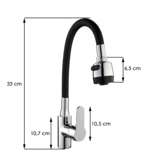 Змішувач Yoka TUGA CHROM BLACK 20000000161