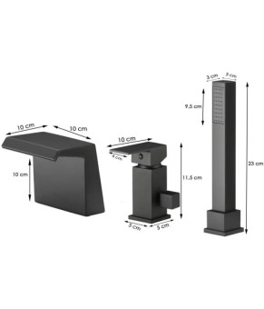 Змішувач Yoka TRIO BLACK 20000000152