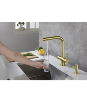 Дозатор Blue Water ALFA АНТИЧНА ЛАТУНЬ Alfa-Antique-Brass