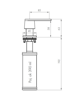 Дозатор Blue Water INOX СИМЕТРИЧНИЙ Inox-Symmetric