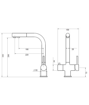 Змішувач Blue Water APALA ЗОЛОТО Apala-Gold