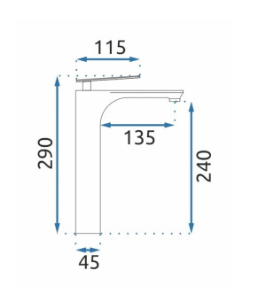 Змішувач Rea Berg chrom (REA-B2036)