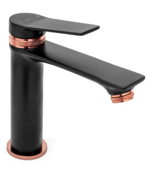 Змішувач Rea Viral black/rose gold (REA-B2025)