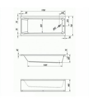  Боковая панель для ванны Kolpa-san Figaro 170x75  724896