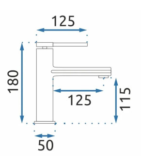 Змішувач Rea Oval black (REA-B6516)