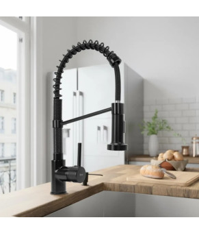 Змішувач Rea Spring black (REA-B4804)