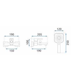 Змішувач Rea Orix black (REA-B5133)