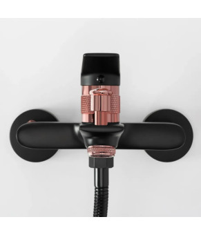 Змішувач Rea Viral black/rose gold (REA-B2027)