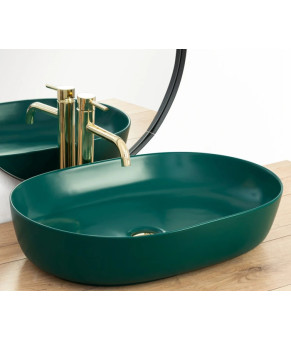 Умивальник Rea Cleo green matt (REA-U5636)