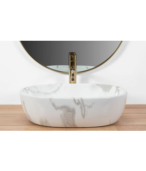 Умивальник Rea Amelia marble shiny (REA-U8001)