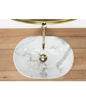 Умивальник Rea Amelia marble shiny (REA-U8001)