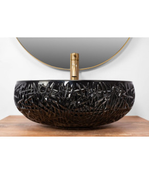 Умивальник Rea Ise 42x42 black (REA-U6660)